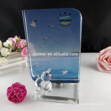 Rotating crystal photo frame for home and office decoration